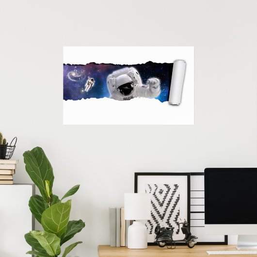 Poster Une larme dans l'espace - Rencontre des Aliens ast (Bureau à domicile)