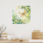 Poster Une libellule de printemps (Cuisine)