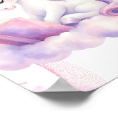 Poster Une licorne paisible lisant (Coin)