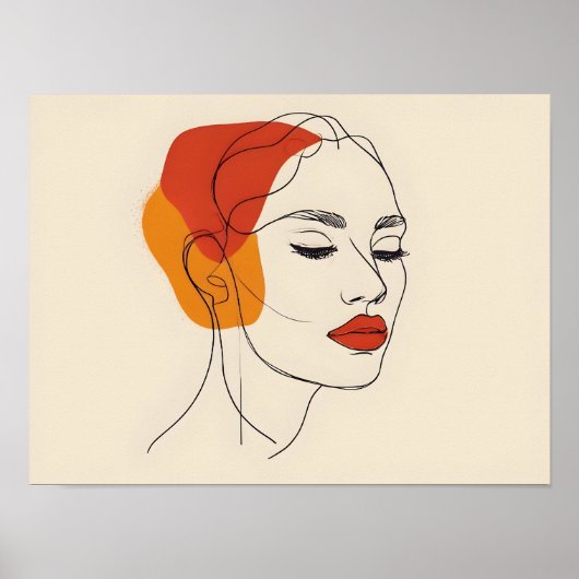Poster Une ligne d'art féminin (Devant)