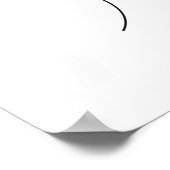 Poster Une ligne de dessin Sonnenblume art unique (Coin)