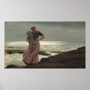 Poster Une lumière sur la mer - Winslow Homer Fine Art Po