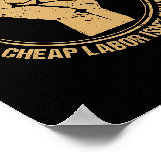 Poster Une main-d'oeuvre qualifiée forte n'est pas une ma (Coin)