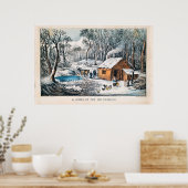 Poster Une maison dans le Courrier sauvage & Ives (Cuisine)