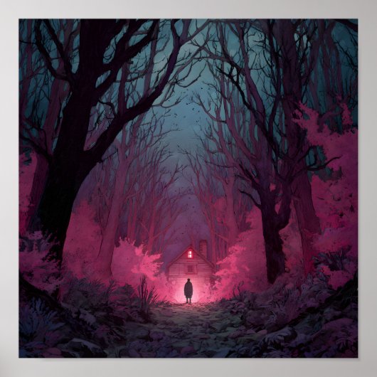 Poster Une maison dans les bois (Devant)