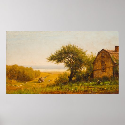 Poster Une maison en bord de mer (Devant)