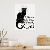 Poster "Une Maison N'Est Pas Une Maison Sans Chat" - Affi (Cuisine)