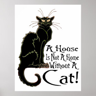 Poster "Une Maison N'Est Pas Une Maison Sans Chat" - Affi