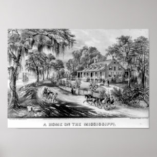 Poster Une Maison Sur Le Mississippi Imprimer