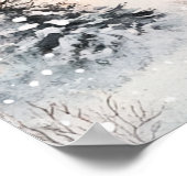 Poster Une maisonnette cosy en hiver (Coin)