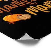 Poster Une Mama Remerciée Automne Automne Mère Thanksgivi (Coin)