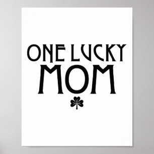 Poster Une Maman Chanceuse St Patricks Day 
