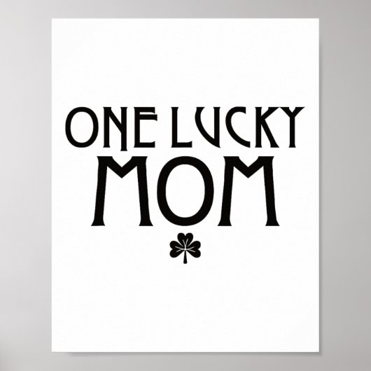 Poster Une Maman Chanceuse St Patricks Day (Devant)