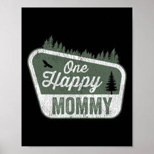 Poster Une maman heureuse tenue de fête d'anniversaire de