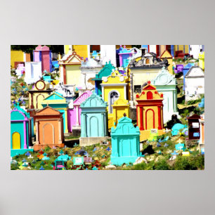 Poster Une manière colorée d'aller