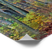 Poster Une marche dans les bois d'automne Photographie or (Coin)