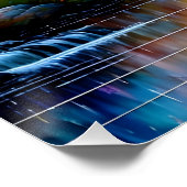 Poster Une marche dans les oeuvres d'art des bois (Coin)