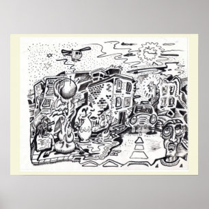 Poster Une marche de nuit à la maison