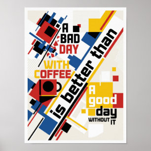 Poster une mauvaise journée sans café
