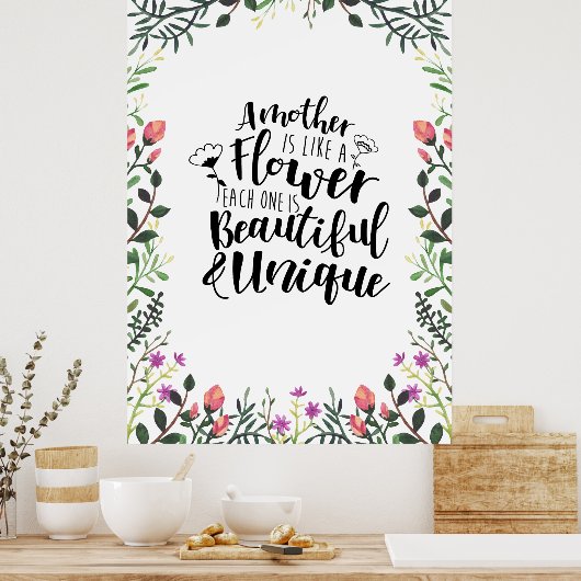 Poster Une Mère Est Comme Une Fleur (Cuisine)