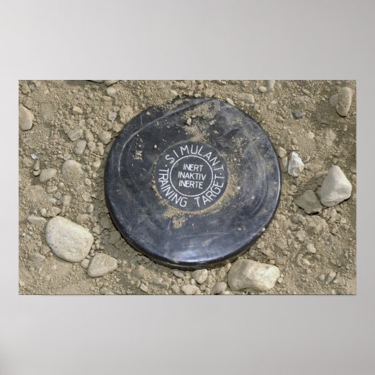 Poster Une mine terrestre simulée (Devant)