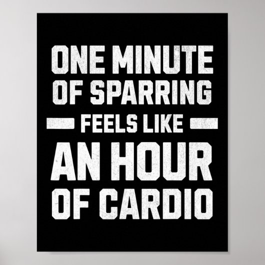 Poster Une Minute De Sparring Ressemble À Une Heure De Ca (Devant)