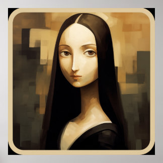 Poster Une Mona Lisa réimaginé, un classique mais aussi n