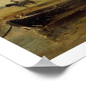 Poster Une nacelle sous l'écluse de Flatford, vers 1810 ( (Coin)