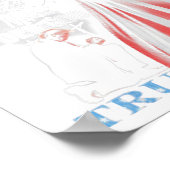 Poster Une nation sous Dieu Trump 2024 Dieu drapeau améri (Coin)