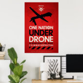 Poster Une nation sous drones par Von Glitschka (Bureau à domicile)