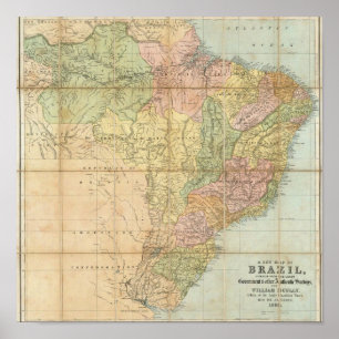 Poster Une nouvelle carte du Brésil