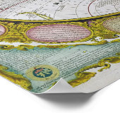 Poster Une nouvelle carte du monde, 1770-1797 (Coin)