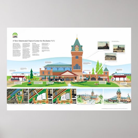 Poster Une Nouvelle Station Intermodale Pour Rochester, N (Devant)