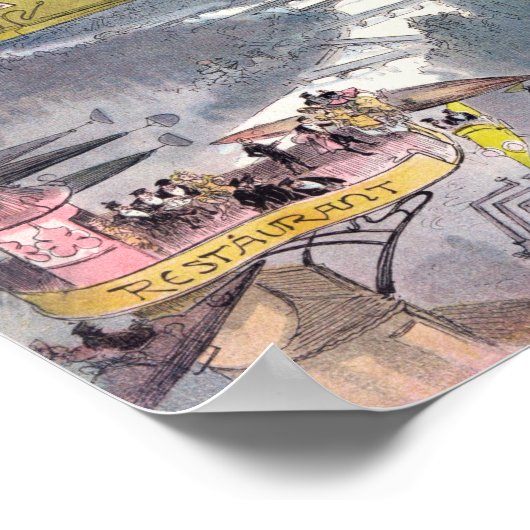 Poster Une nuit à l'opéra en 2000 par Albert Robida (Coin)