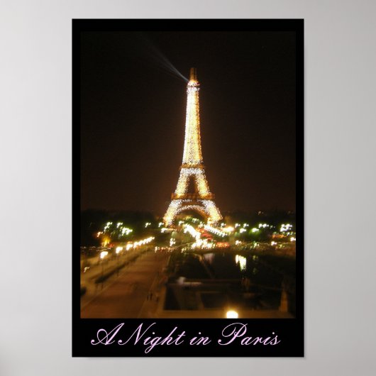 Poster Une nuit à Paris (Devant)