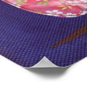 Poster Une nuit d'été de Chouette rose dans l'arbre Poste (Coin)