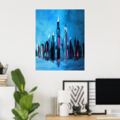 Poster Une Nuit En Ville (Bureau à domicile)