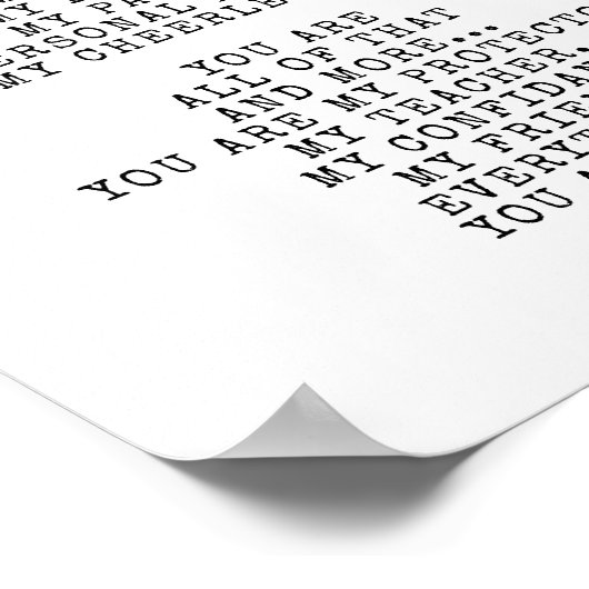 Poster Une ode à ma mère | Personnaliser ce poème (Coin)