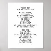 Une ode à ma mère | Personnaliser ce poème