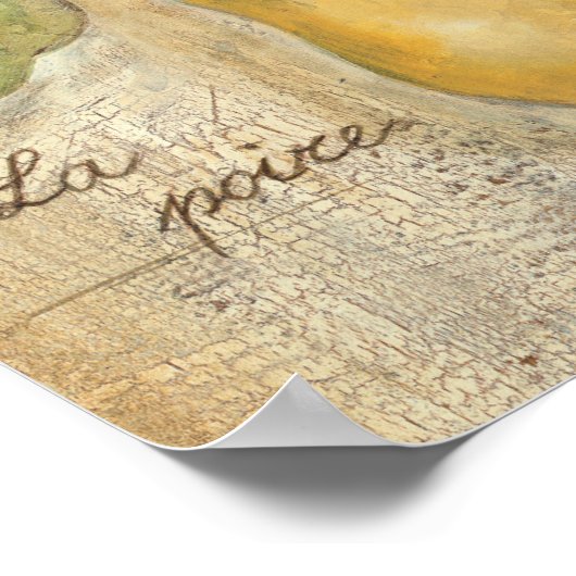 Poster Une oreille jaune (Coin)