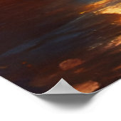 Poster Une Otter dans la nuit étoilée (Coin)