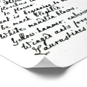 Poster Une page du journal du révérend James Woodforde (Coin)