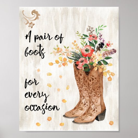 Poster Une paire de bottes pour chaque occasion (Devant)