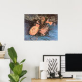 Poster Une paire de chaussures de Vincent van Gogh, Art V (Bureau à domicile)