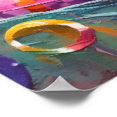 Poster Une paire de Otter en vacances dans une bague flot (Coin)