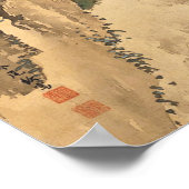 Poster Une paire de paons au printemps, Imao Keinen (Coin)