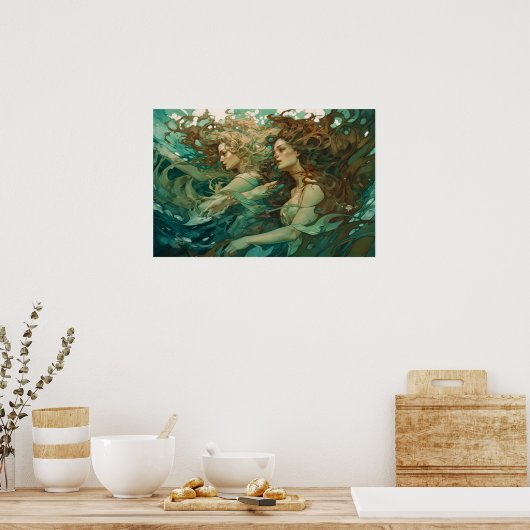 Poster Une paire de sirènes (Cuisine)