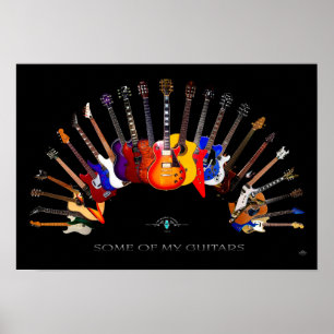 Poster Une partie de mon ~ SolidSpaceStudio de guitares