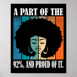 Poster Une Partie Des 92% Et Fier De Il Cite Black Uni-