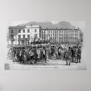 Poster Une partie du cortège de Chartist